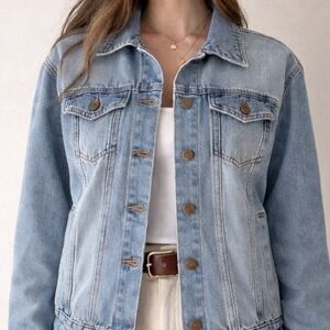 Ci Sono Denim‎ Jean Jacket Womens L Blue Minimalist Street